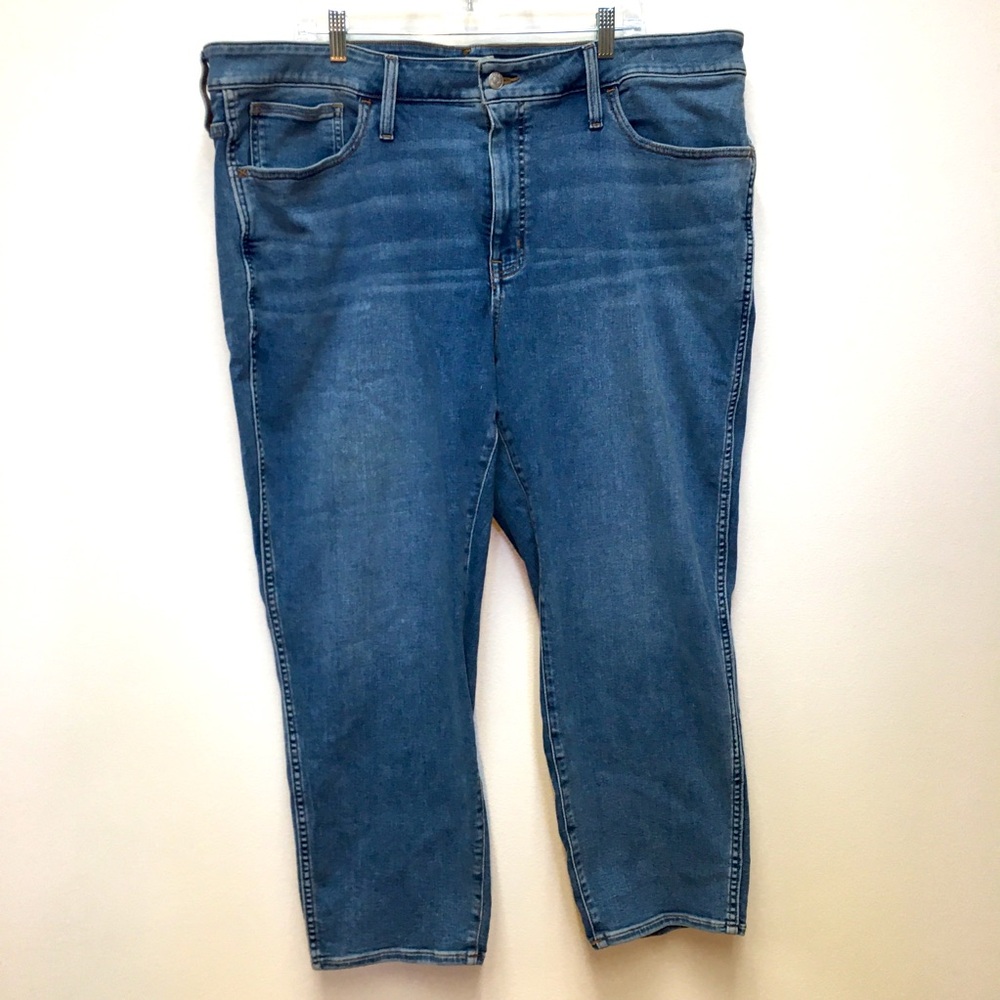 Madewell Roadtripper Stovepipe Jeans 24W Blue Stretch Casual Denim